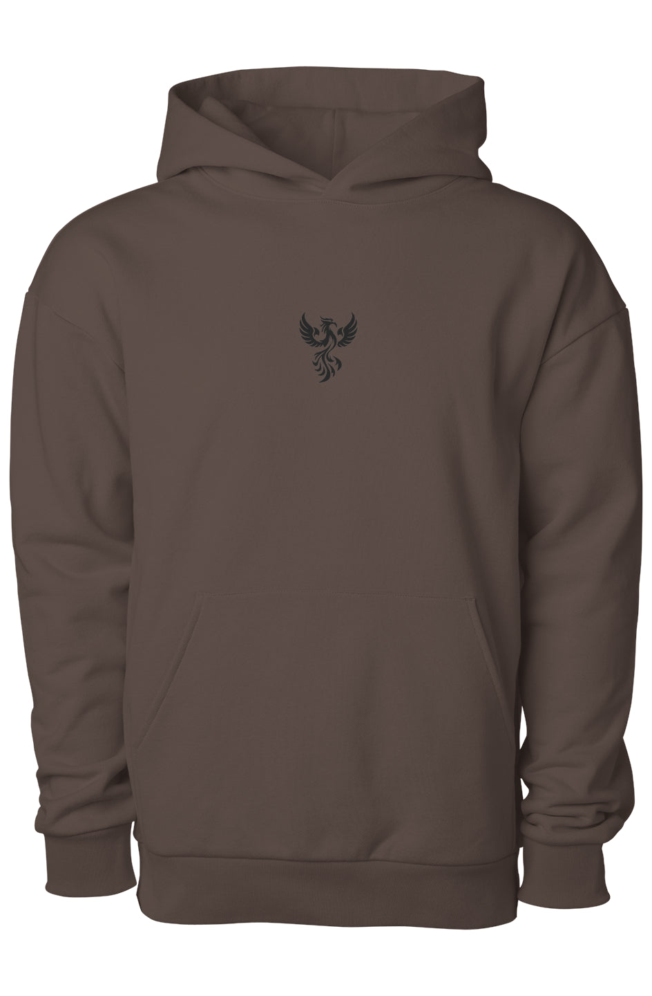 Varsity Block FU! + Phoenix Back Graphic Hoodie – Bone