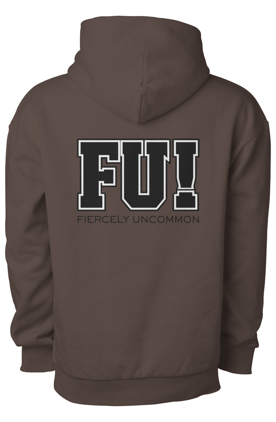 Varsity Block FU! + Phoenix Back Graphic Hoodie – Bone