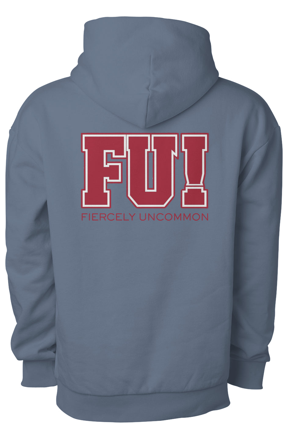 Varsity Block FU! + Phoenix Hoodie – SDSU Red on Black