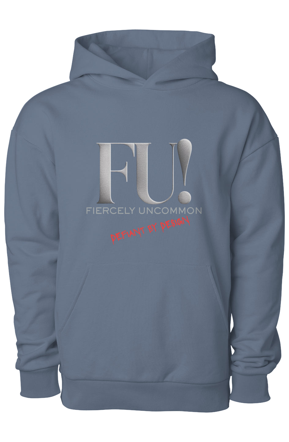 Defiant by Design – Serif FD | Heavyweight Hoodie
