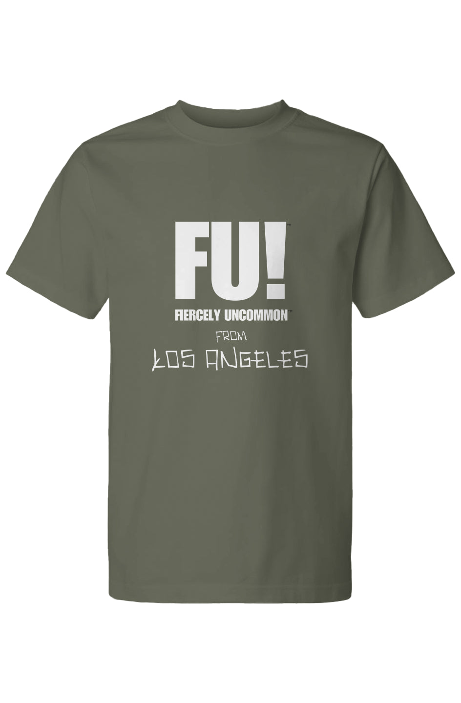 TCDF – Los Angeles Drop | 1-Side Heavyweight Street Tee (White Bold-Calo)