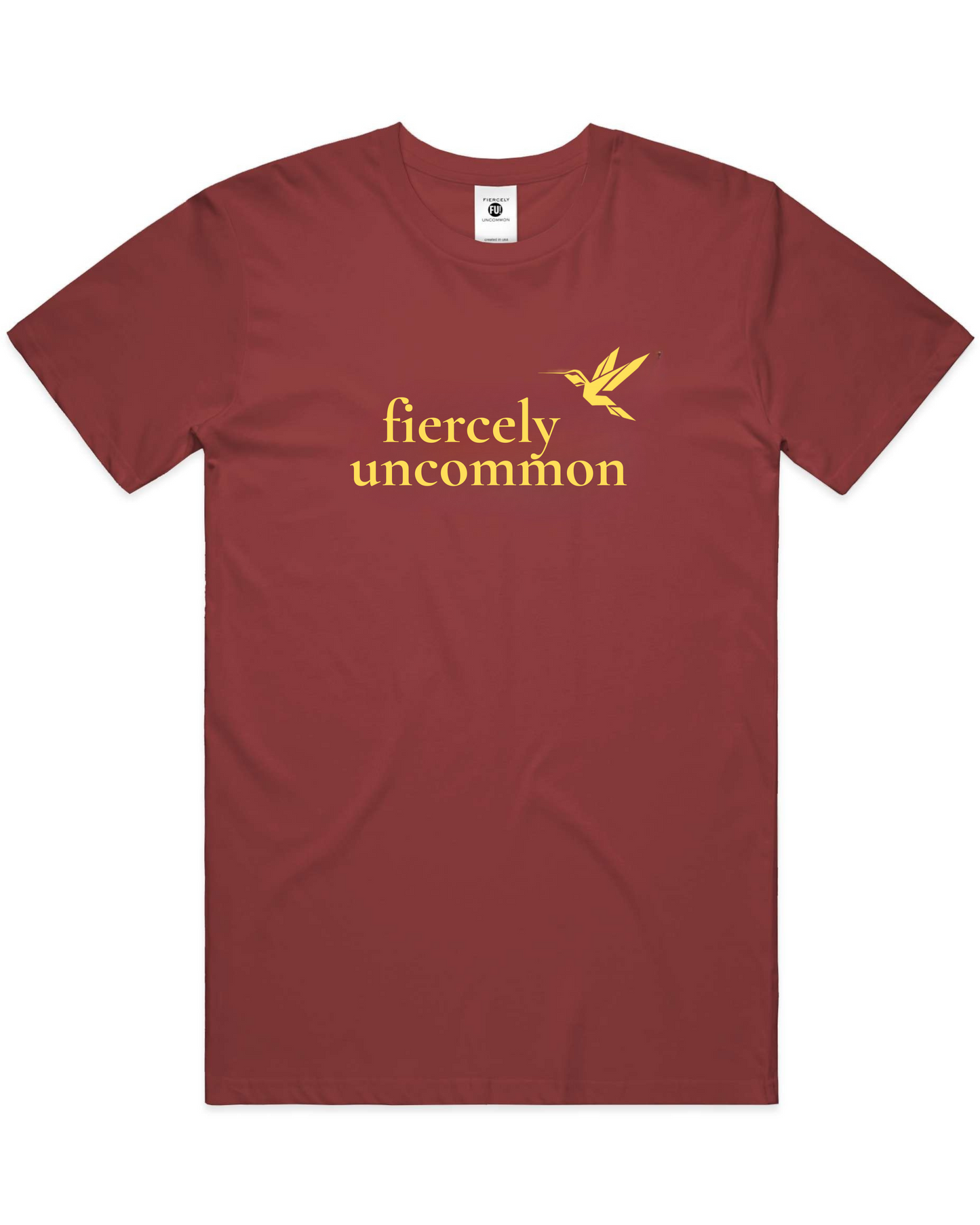 Fiercely Uncommon Crest/Huitzilopochtli Tee – Gold