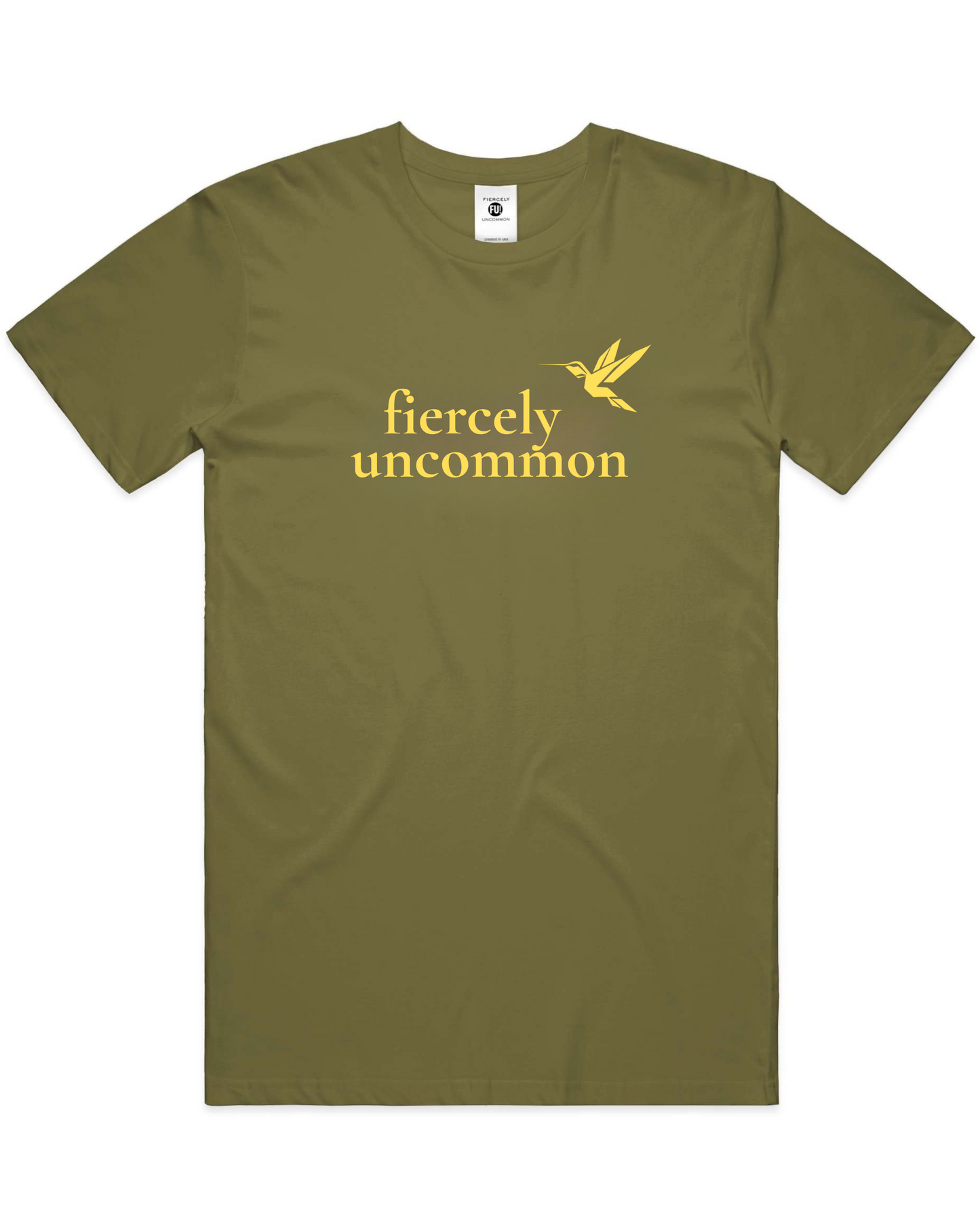 Fiercely Uncommon Crest/Huitzilopochtli Tee – Gold