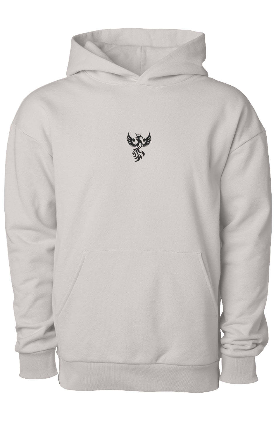 Varsity Block FU! + Phoenix Back Graphic Hoodie – Bone