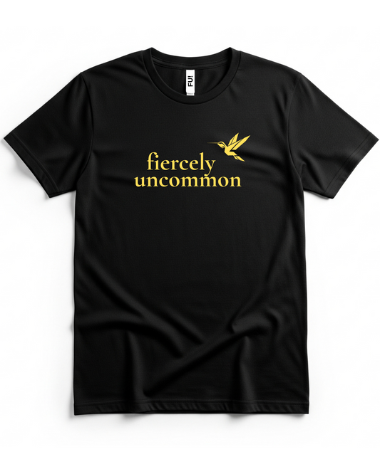 Fiercely Uncommon Crest/Huitzilopochtli Tee – Gold