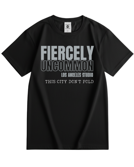 This City Don’t Fold Tee — Los Angeles Studio Edition (Grey Font)