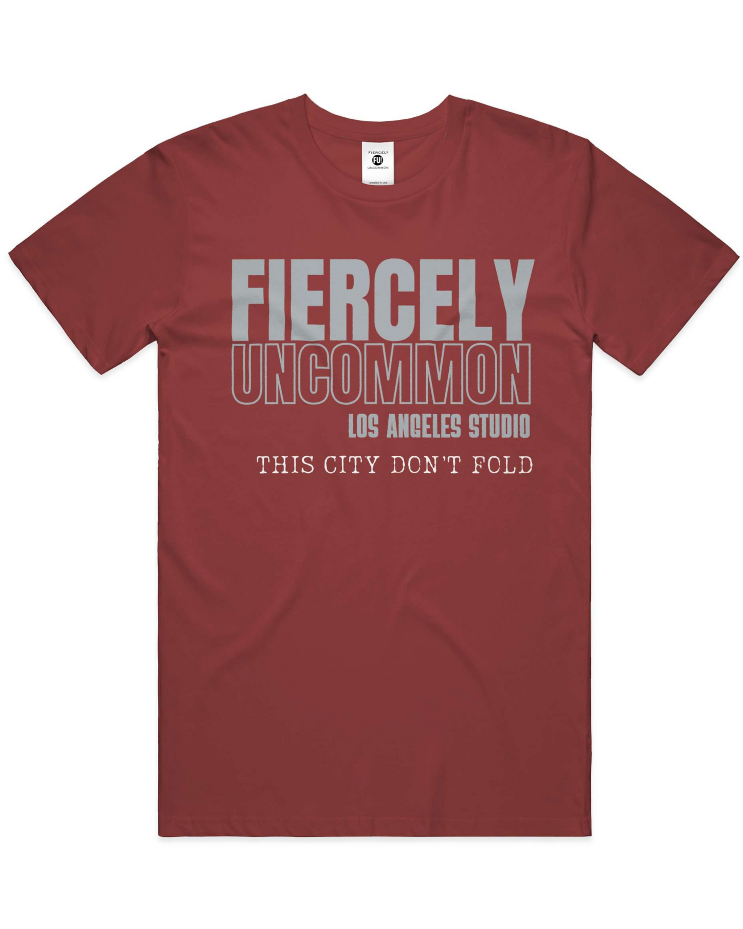 This City Don’t Fold Tee — Los Angeles Studio Edition (Grey Font)