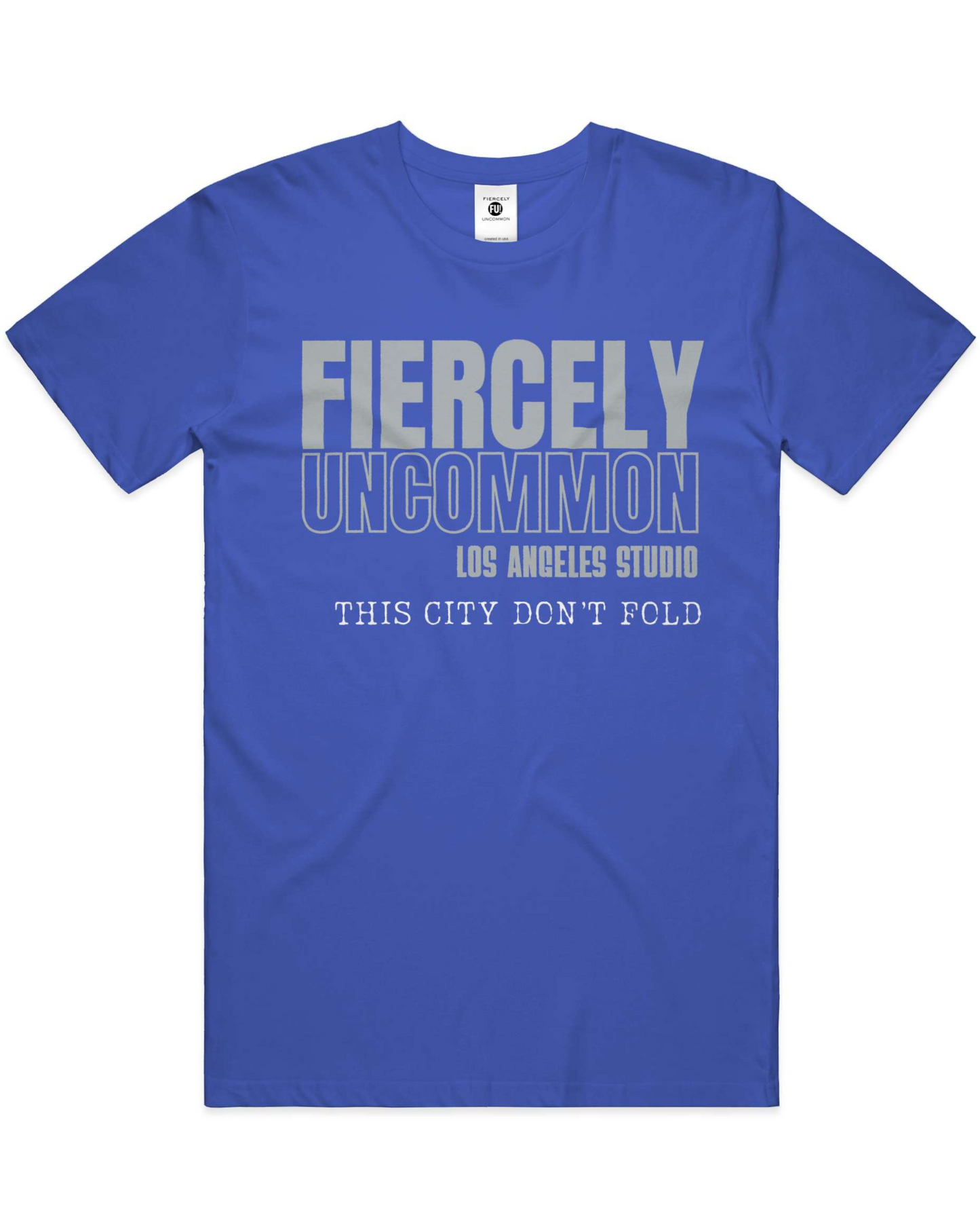 This City Don’t Fold Tee — Los Angeles Studio Edition (Grey Font)